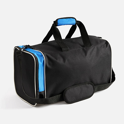 Спортивная сумка Fitnext, черная с синим (Синий)