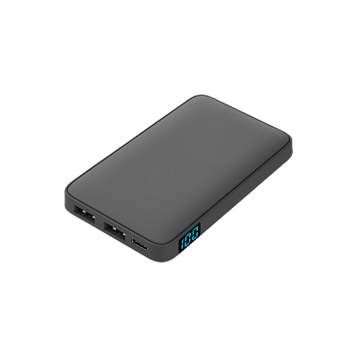 Внешний аккумулятор с подсветкой Анкор (Ancor) 5000 mAh, красный (Серый)