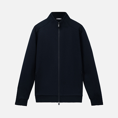 Толстовка на молнии Астин (Astin) темно-синяя, размер L