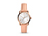 Корпус- розовое золото, циферблат- стальной, крепление- розовый