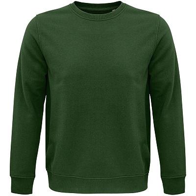 Свитшот унисекс Comet, белый (Темно-зеленый)