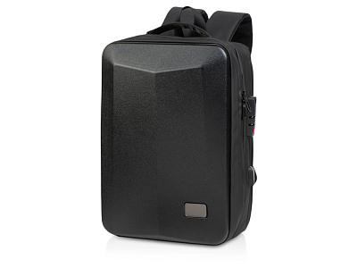 Антикражный рюкзак Sheller для ноутбука 17.3  с пластиковой поверхностью (Чёрный)