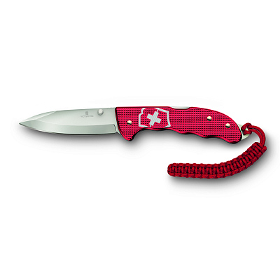 Нож охотника VICTORINOX Evoke Alox 130 мм, 5 функций, с фиксатором лезвия, красный