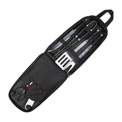 Набор для барбекю "Grill" в сумке, черный