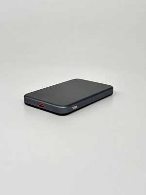 Магнитный внешний аккумулятор ёмкостью 5000 мАч (Серый)