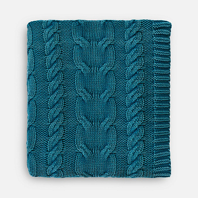 Плед Hygge  (Темно-зеленый)