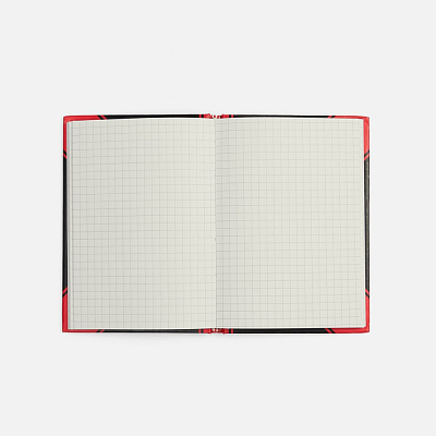 Блокнот Accenti Mini, черный с красным