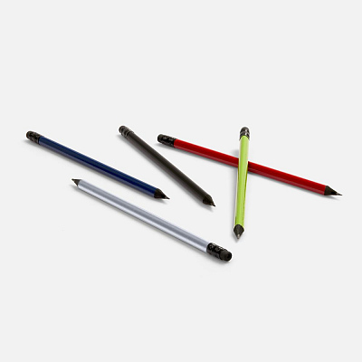 Карандаш простой Triangle Black с ластиком, темно-синий