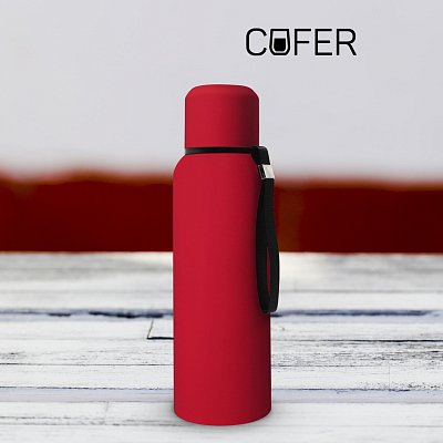 Термос S-travel New софт-тач с датчиком температуры 750 мл (красный) (Красный)