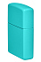 Зажигалка ZIPPO Classic с покрытием Flat Turquoise, латунь/сталь, бирюзовая, глянцевая, 38x13x57 мм - Фото 8