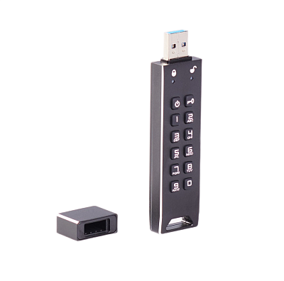Флешка с пин кодом DataLock PRO3 USB 3.0, черный, 64Гб