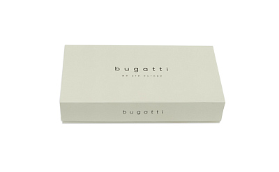 Кошелёк женский BUGATTI Banda, с защитой RFID, коричневый, кожа козы/полиэстер, 18,5х2,5х9,5 см
