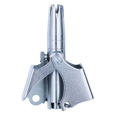 Триммер для удаления волос в носу и ушах, нержавеющая сталь, в пластиковой коробке (Серебристый)