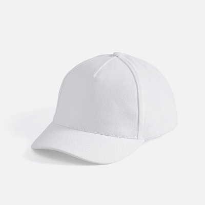 Бейсболка Long Beach, коричневая с бежевым (Белый)