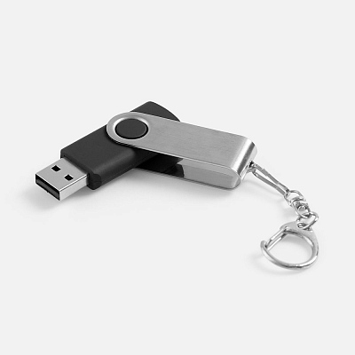 Флешка Twist, черная, 8 Гб (Чёрный)