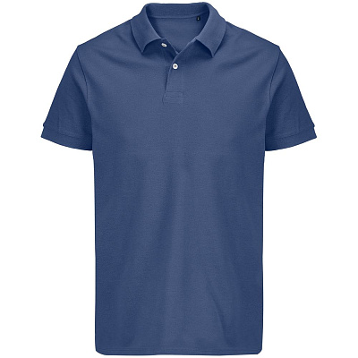 Рубашка поло унисекс Pacific, синяя (джинс) (Синий)
