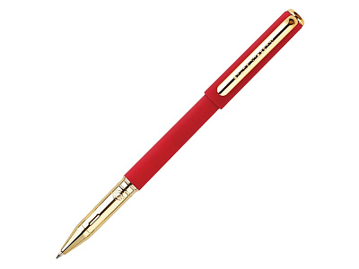Ручка пластиковая шариковая Parliament (Красный/золотистый)