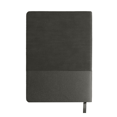 Ежедневник недатированный RIFF, серый, формат А5, блок в линейку