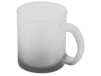 Стеклянная матовая кружка с градиентом для сублимации Ombre Sub (Чёрный)