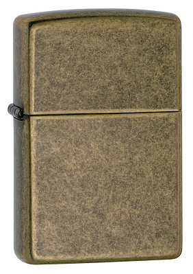 Зажигалка ZIPPO, с покрытием Anitque Brass™, латунь/сталь, матовая, 38x13x57 мм (Золотистый)