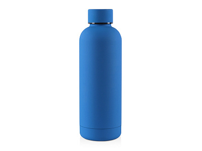 Вакуумная термобутылка ODIN, soft-touch, 550 мл (Синий)