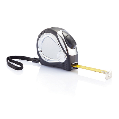 Рулетка, 5 м (Черный;)