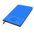 Блокнот A5 Shell в мягком переплёте c металлической биркой, синий - Фото 4