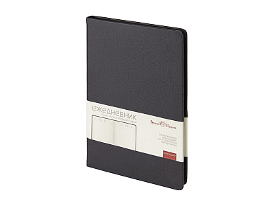 Ежедневник А5 датированный Megapolis Nappa на 2026 (Чёрный)