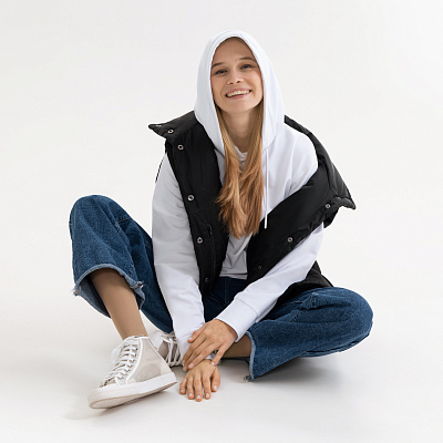 Худи с капюшоном, унисекс Алекс (Alex) белый, размер XL