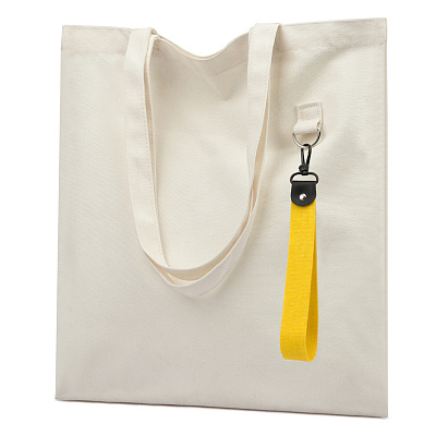 Сумка для покупок LUMISSA 325 г/м² с ремувкой, натуральный/жёлтый (Бежевый/желтый)
