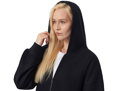 Толстовка оверсайз с капюшоном на молнии Monaco