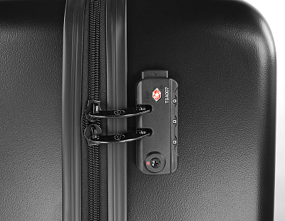 Чемодан BUGATTI Kallisto, чёрный, АБС-пластик, 35,5х23х53,5 см, 40 л