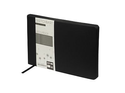 Скетчбук А5 Sketch & Art 200 г/м2, soft-touch (Чёрный)