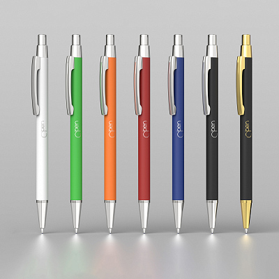 Ручка шариковая "Ray", покрытие soft touch, черный