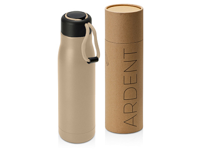 Вакуумный термос с медной изоляцией Ardent, тубус, 500 мл (Бежевый)