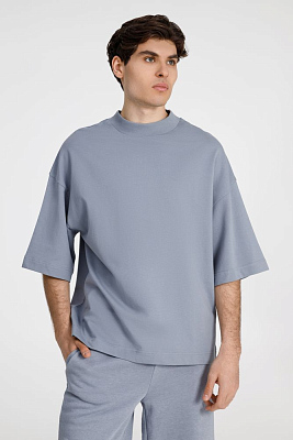 Футболка оверсайз унисекс T9, серая (Серый)