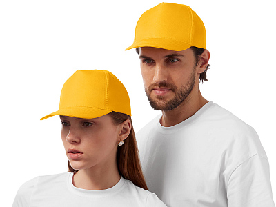 Бейсболка Poly (Золотисто-желтый)