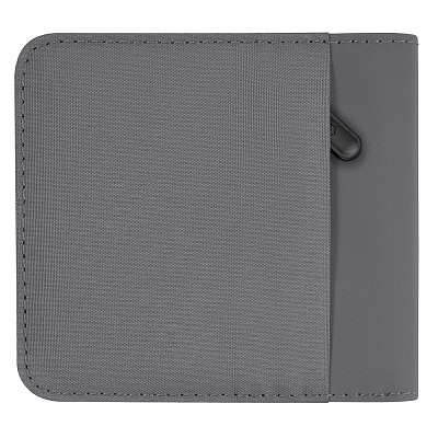Бумажник VICTORINOX Travel Essentials Bi-Fold Wallet, с защитой от сканирования RFID, серый, полиэстер, 11x2x10 см