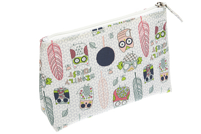 Косметичка Dewal Beauty серия "Ночной лес", мультицвет 20,5х5,5х13,5см (Разноцветный)