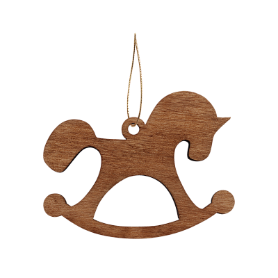 Ёлочная игрушка Лошадка (синий)