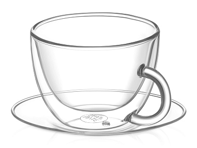 Чайная пара с двойными стенками Rio (Прозрачный)