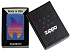 Зажигалка ZIPPO Classic с покрытием Royal Blue Matte, латунь/сталь, синяя, матовая, 38x13x57 мм - Фото 6