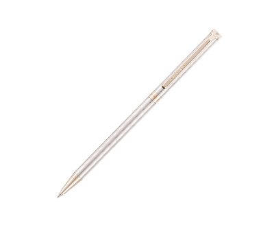 Ручка шариковая Pierre Cardin SLIM. Цвет - серебристый. Упаковка Е