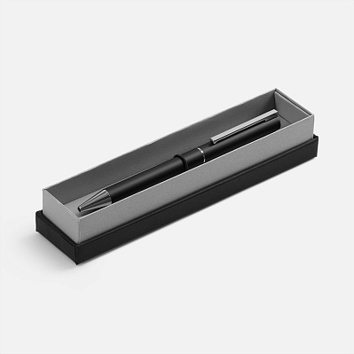 Ручка шариковая Blade Soft Touch в футляре, черная (Черный)