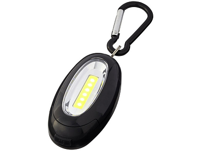 Фонарик с карабином Atria (Черный)