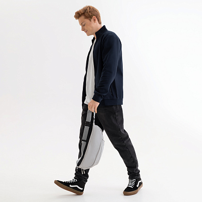 Толстовка на молнии Астин (Astin) темно-синяя, размер L