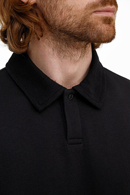 Рубашка поло унисекс Tiimi, черная