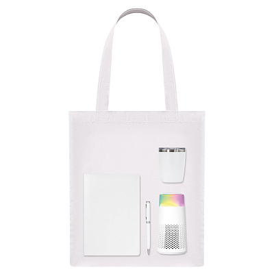 Подарочный набор Welcome Pack Galaxy   (термокружка, очиститель воздуха, ежедневник, ручка, шоппер) (Белый)