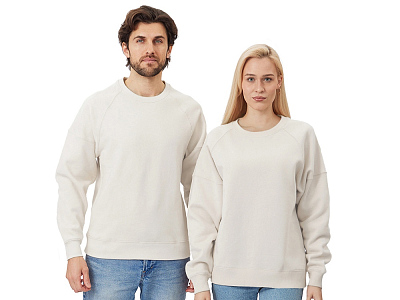 Свитшот оверсайз Paris, унисекс (Бежевый)