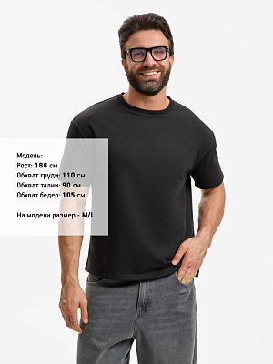 Футболка унисекс Durington, черная